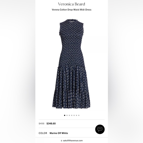 NWT Veronica Beard midi dress - Picture 2 of 3